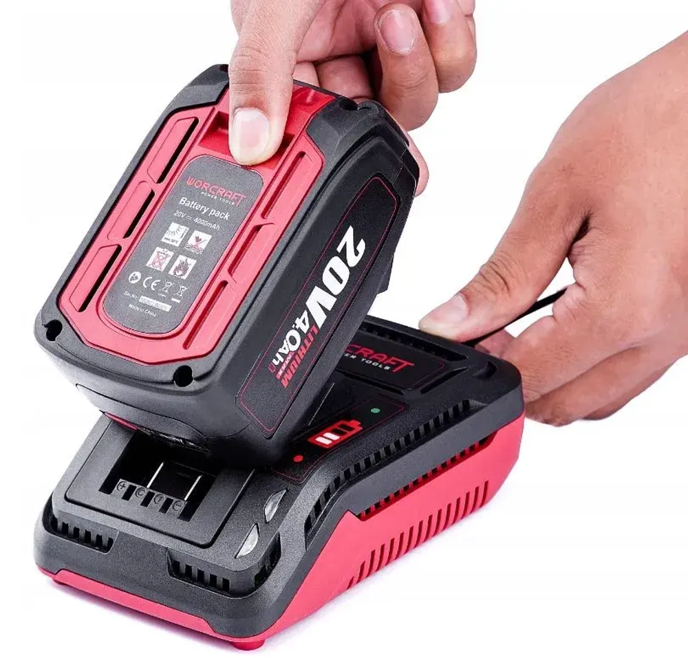 Литий-ионный аккумулятор Worcraft 20В 4 Ач + з/у Worcraft CLC-20V-2.4 20 В