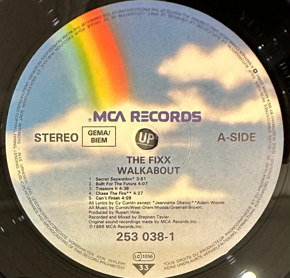 The Fixx - Walkabout (Германия 1986г.)