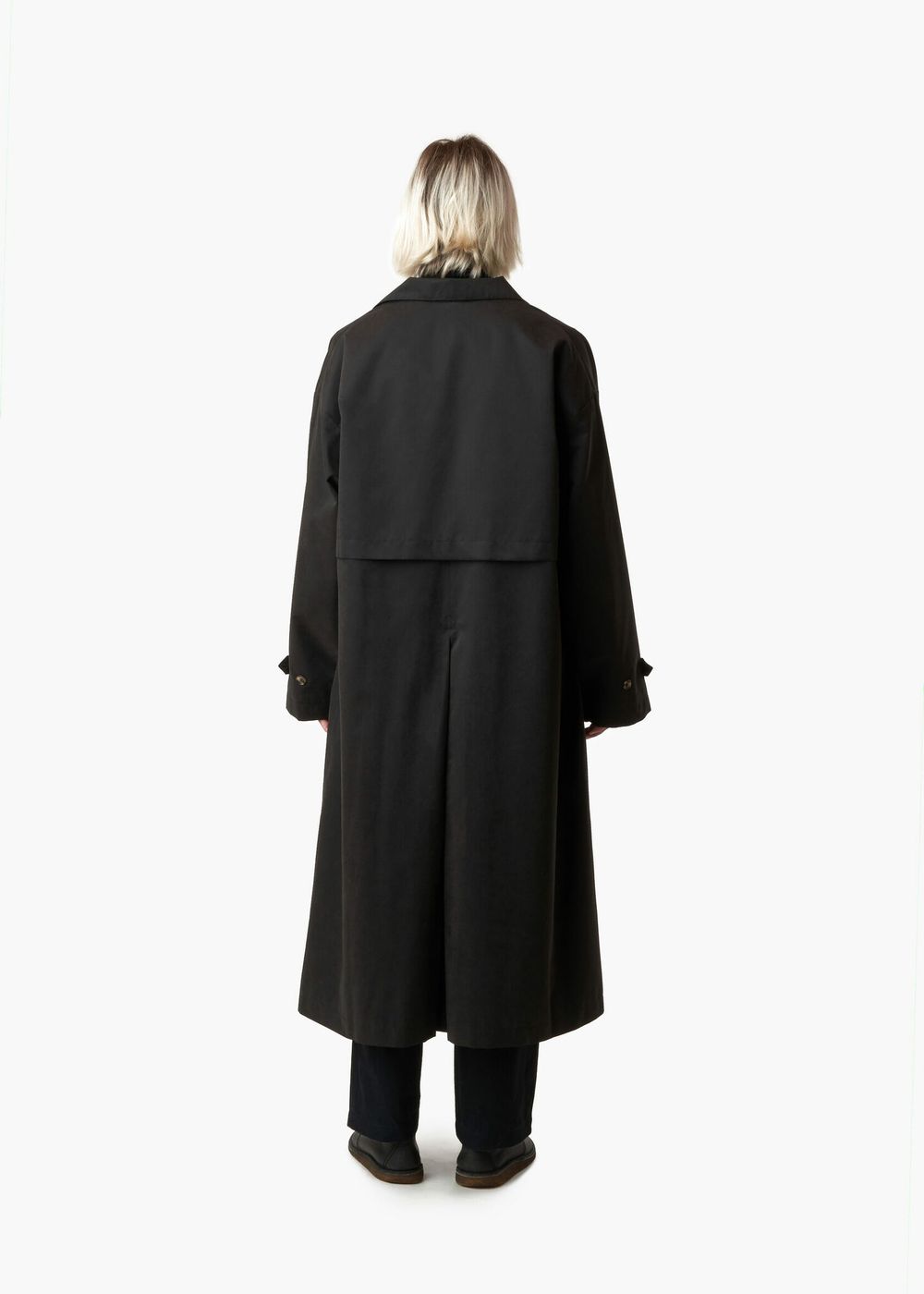 Плащ FOS Длинный 1 Черный Мужской