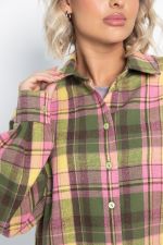 Рубашка Дэлли (зелено-розовая) Б15106-7М LT Collection