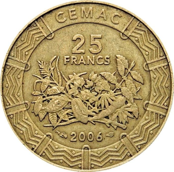 25 франков 2006 Центральная Африка (BEAC)