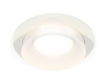 Комплект встраиваемого светильника с акрилом 1*GU5.3 XC7621044 SWH/FR белый песок/белый матовый (C7621, N7165) DIY System Complects Ambrella