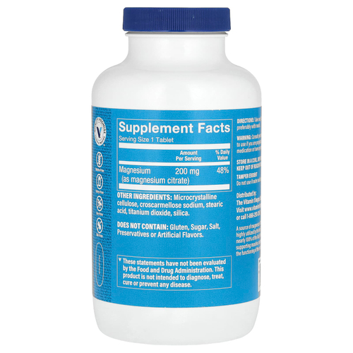 The Vitamin Shoppe, Цитрат магния, 200 мг, 300 таблеток