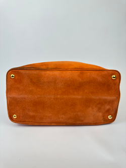 Сумка Prada Orange Suede Medium Double Handle Tote