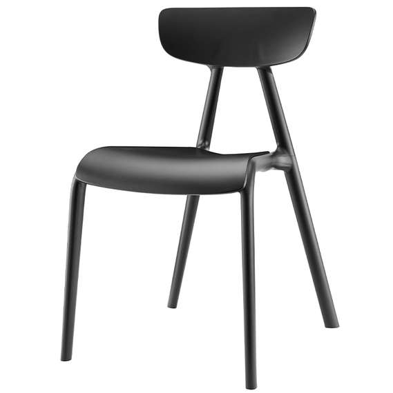 Черный пластиковый стул Tilt | Купить в Hallberg.ru