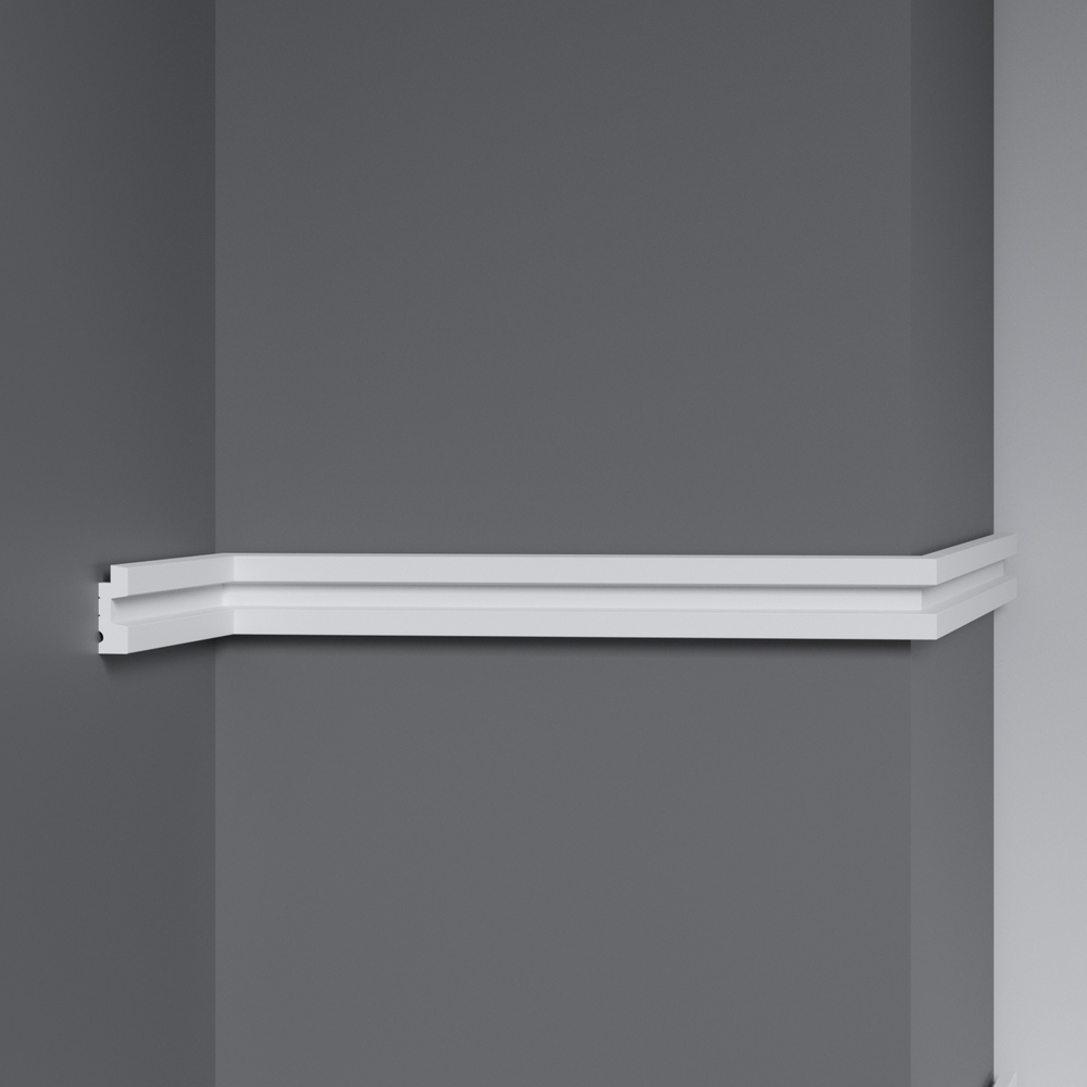 Молдинг под покраску Decomaster D317-2/28 ДМ 35х12х2900мм