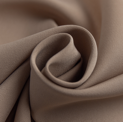 Ткань плательная стрейч Маккао, 160 гр/м2, 150 см, бежевый