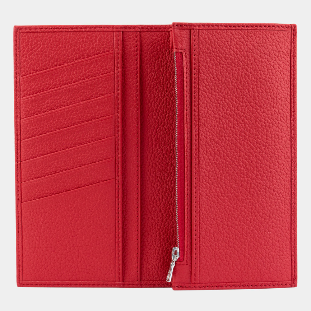 Кошелек женский кожаный Eclair красного цвета