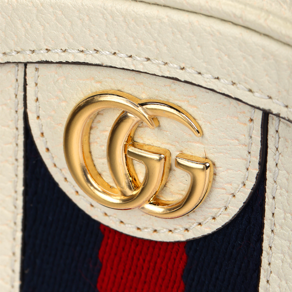 GUCCI Ophidia Fabric Backpack Mini Women"s White