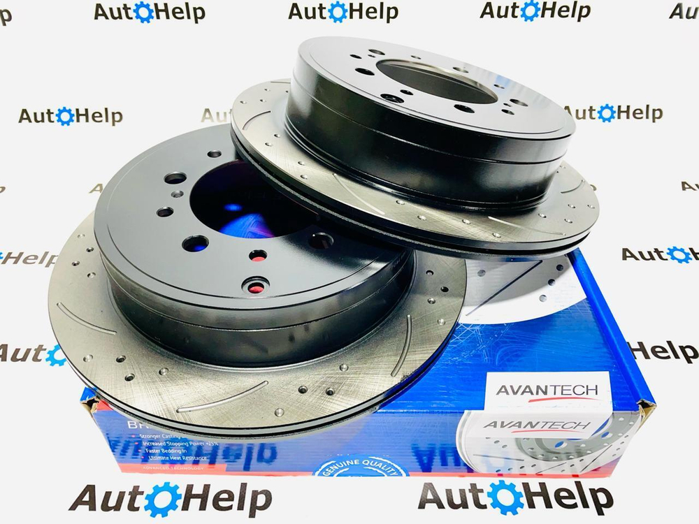 Диск тормозной перфорированный Avantech BR0269S задний левый 345mm