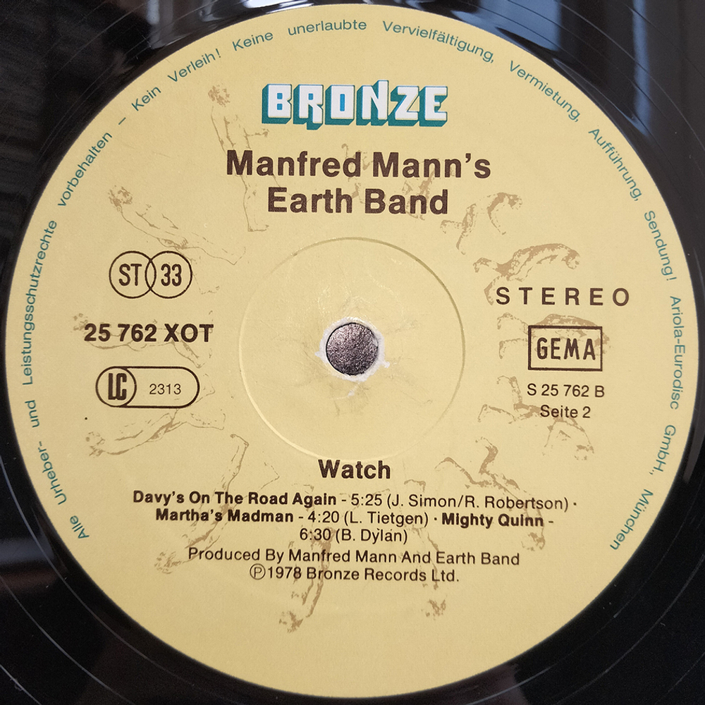 Manfred Mann's Earth Band / Watch (LP)