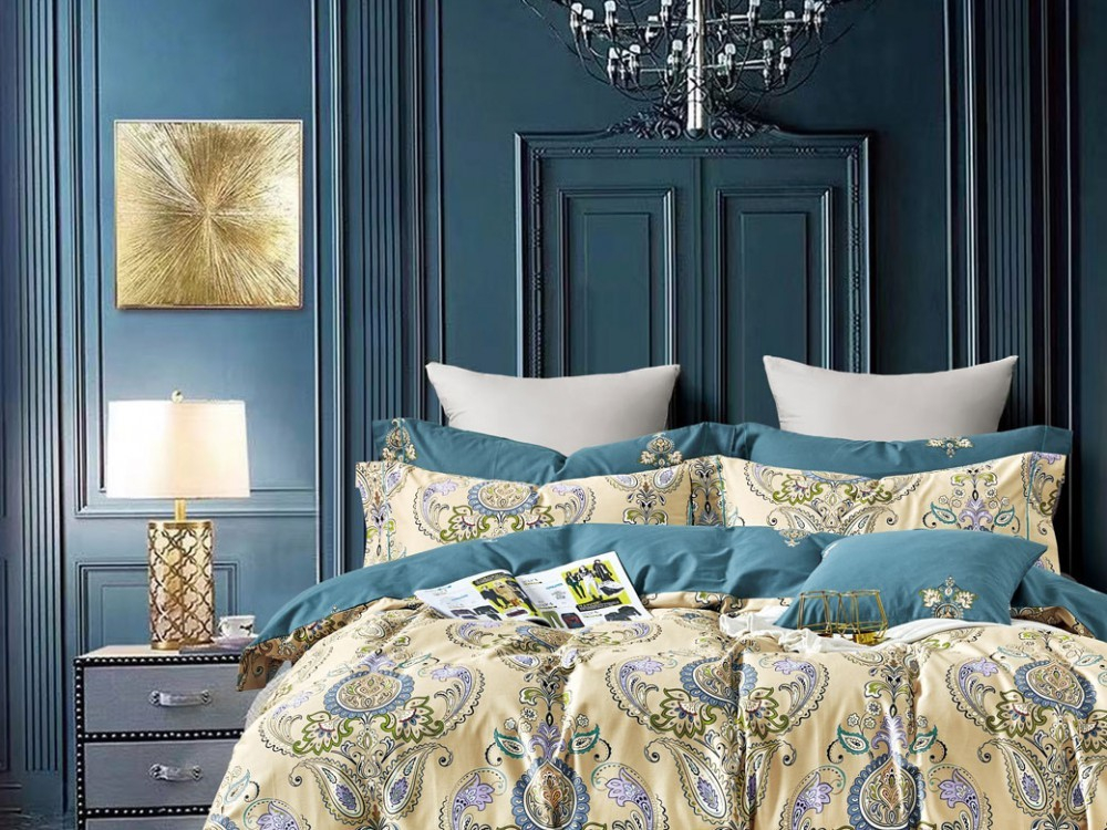 Постельное белье 2 спальное евро Asabella 1599-6