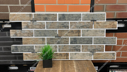 Клинкерная термопанель ППС Beryoza Ceramica Brick Wall Палевый 1020х455 мм
