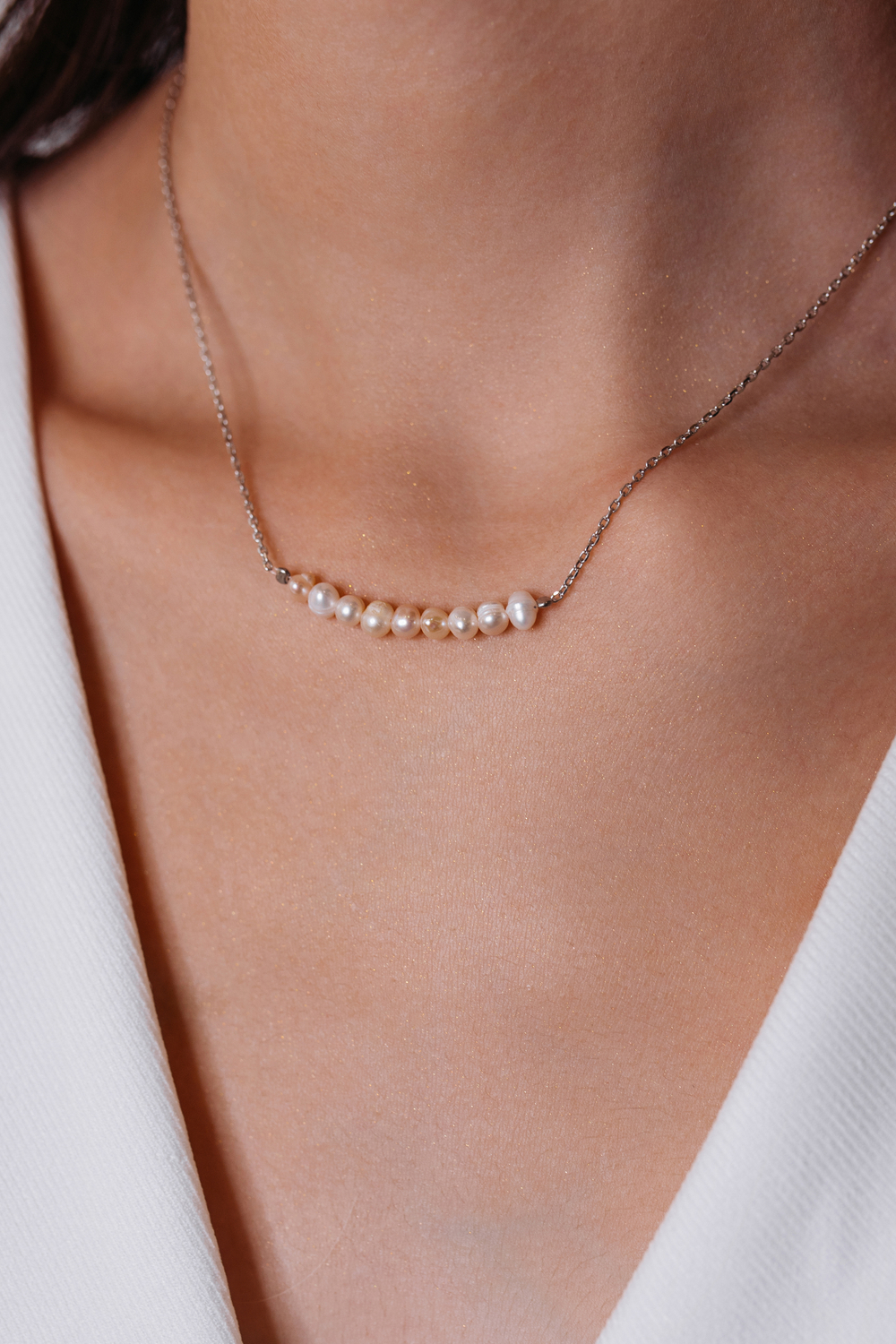 Колье - чокер с жемчугом