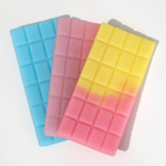 Фигурное мыло ручной работы в форме плитки шоколада - 80 гр. (Цвет: разноцветный)