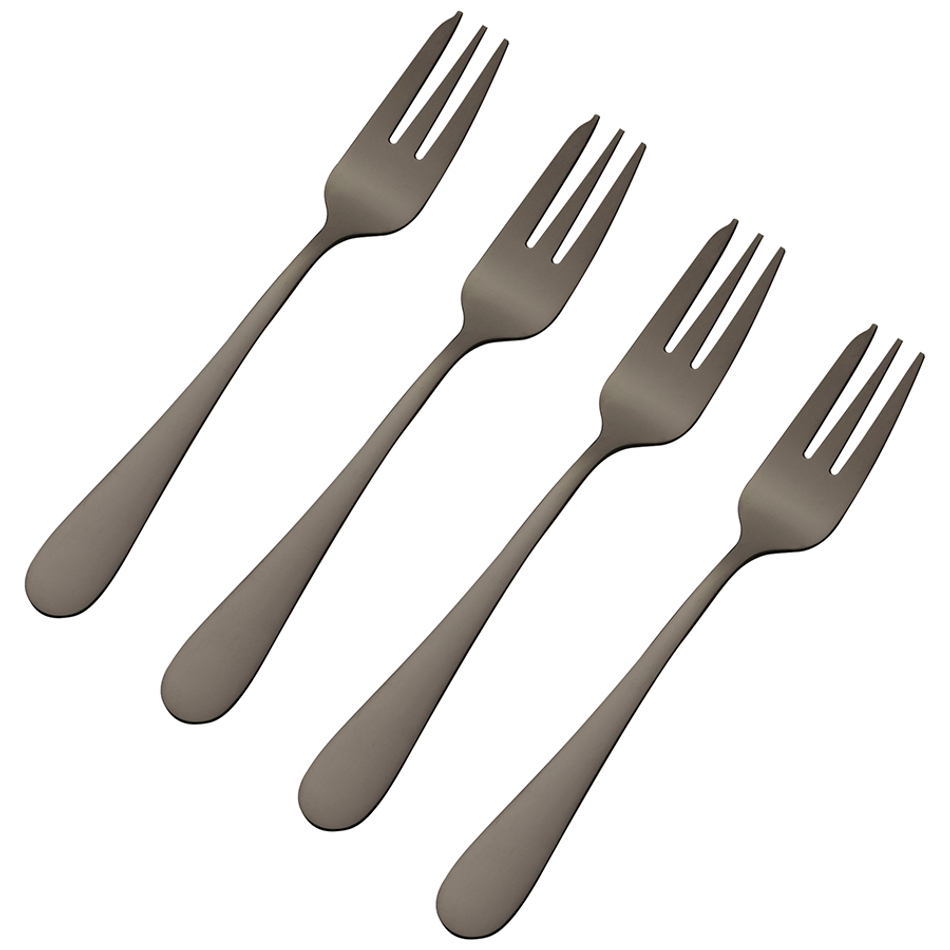 Набор из 4 десертных вилок select grey