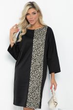 Платье Кайла (черное/лео) П12957-10М LT Collection
