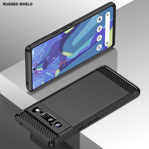 Мягкий защитный чехол под карбон для Google Pixel 6 Pro, серии Carbon от Caseport