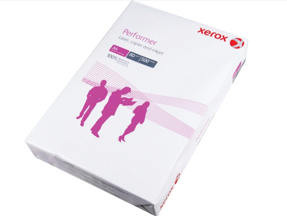Бумага офисная А4, 80 г/м2, 500 л., марка С, XEROX PERFORMER, Россия, 146% (CIE), 003R90649