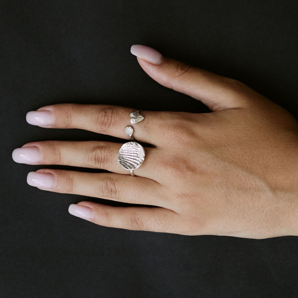 кольцо отпечаток ракушки