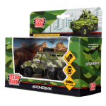 Модель ин. мет. "Броневик" 12см. открыв. двери, вращ. пушка (Технопарк)