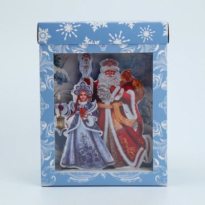 Коробка складная "С Новым годом" 18х23х14см (Дарите Счастье)