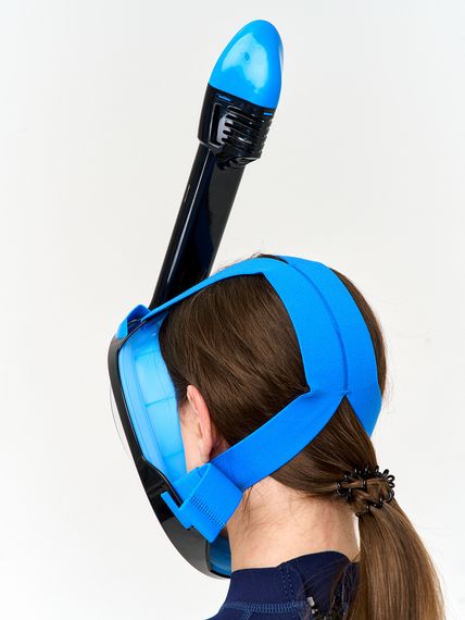 Маска полнолицевая Sargan Планета океан 2.0 черный/голубой