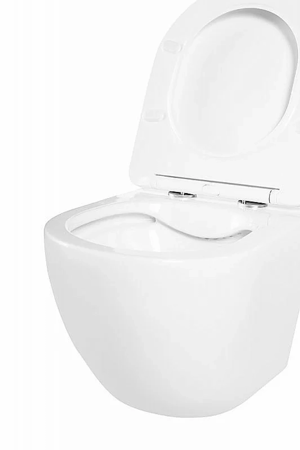 Унитаз подвесной BelBagno UNO BB3105CHR безободковый, с крышкой микролифт, с инсталляцией и кнопкой хром