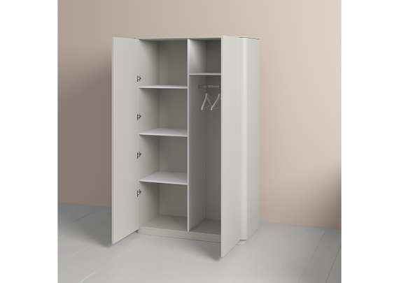 Шкаф Tammi 2-х створчатый высокий (серо-бежевый)