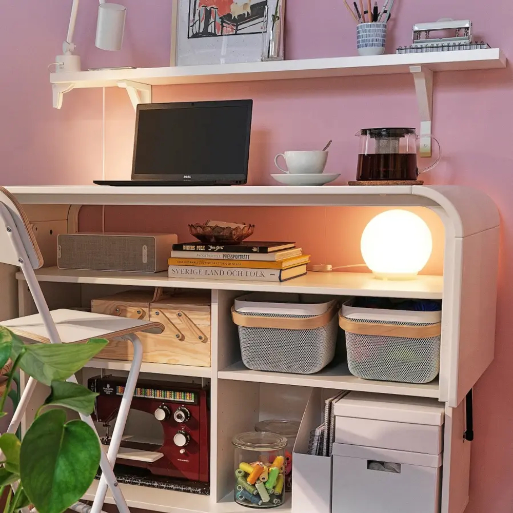 Комод/стол письменный - IKEA FÄLLSKÄR/FALLSKAR/ФАЛЛСКАР ИКЕА, белый