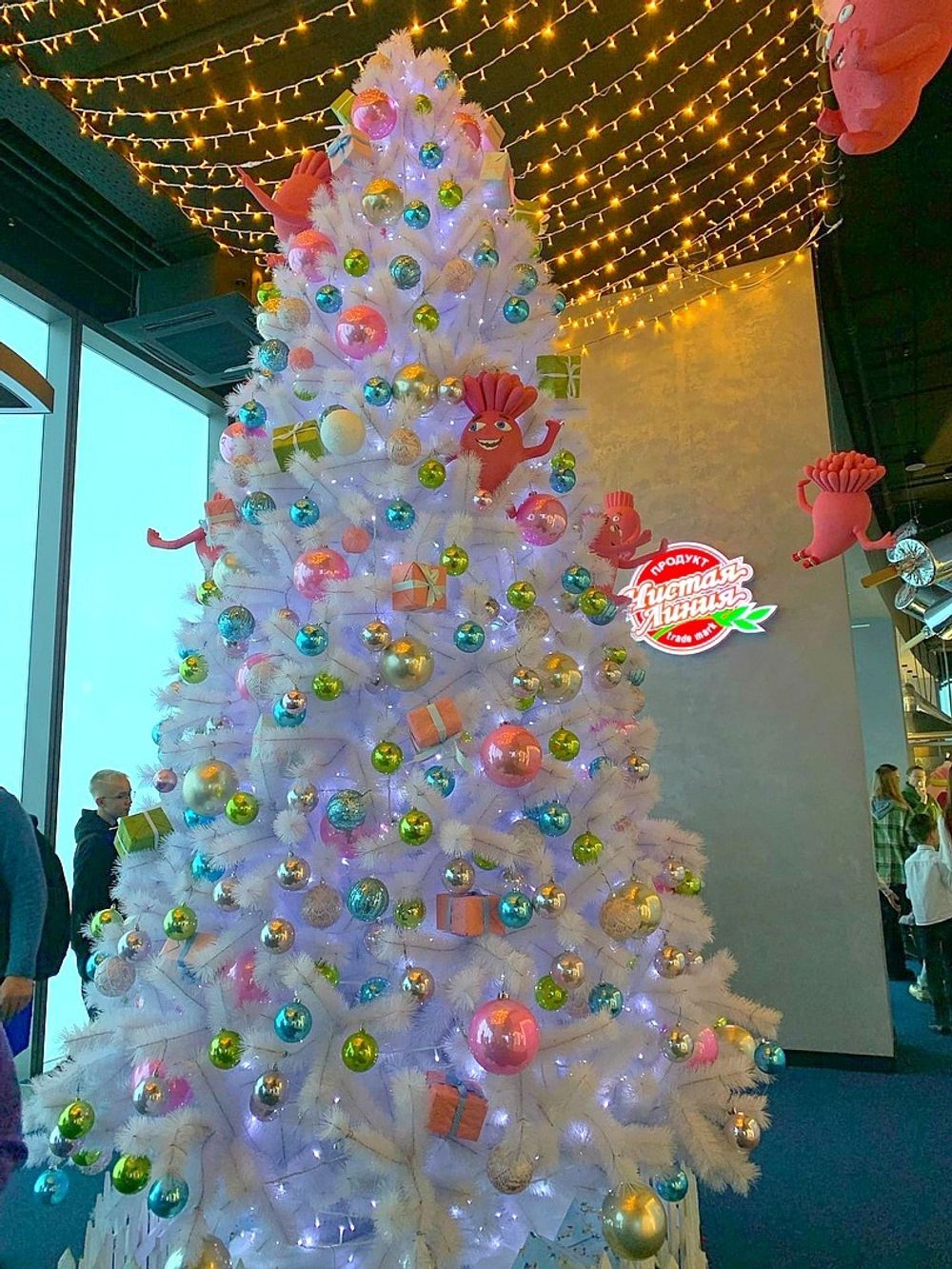 большая искусственная елка белая Рублевская