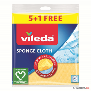Салфетка губчатая Виледа 5+1 шт. (Vileda Sponge Cloth 5+1)