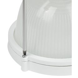 Светильник ЭРА НБП 04-100-001 Акватермо алюминий/стекло IP54 E27 max 100Вт 280х160 овал белый