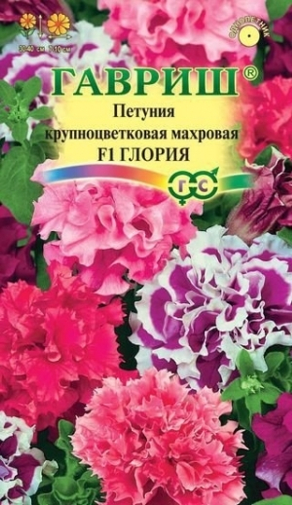 Цв. Петуния крупноцветковая махровая Глория F1 8шт (Гавриш)