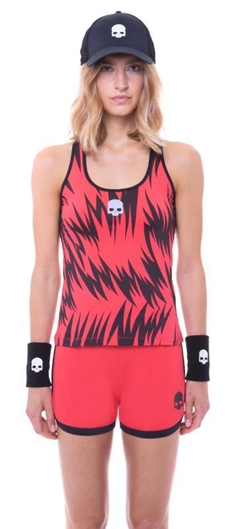 Женский топ теннисный Hydrogen Scratch Tank Top - red
