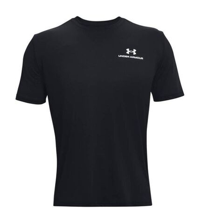 Мужская теннисная футболка Under Armour Men's UA Rush Energy Short Sleeve - black/white