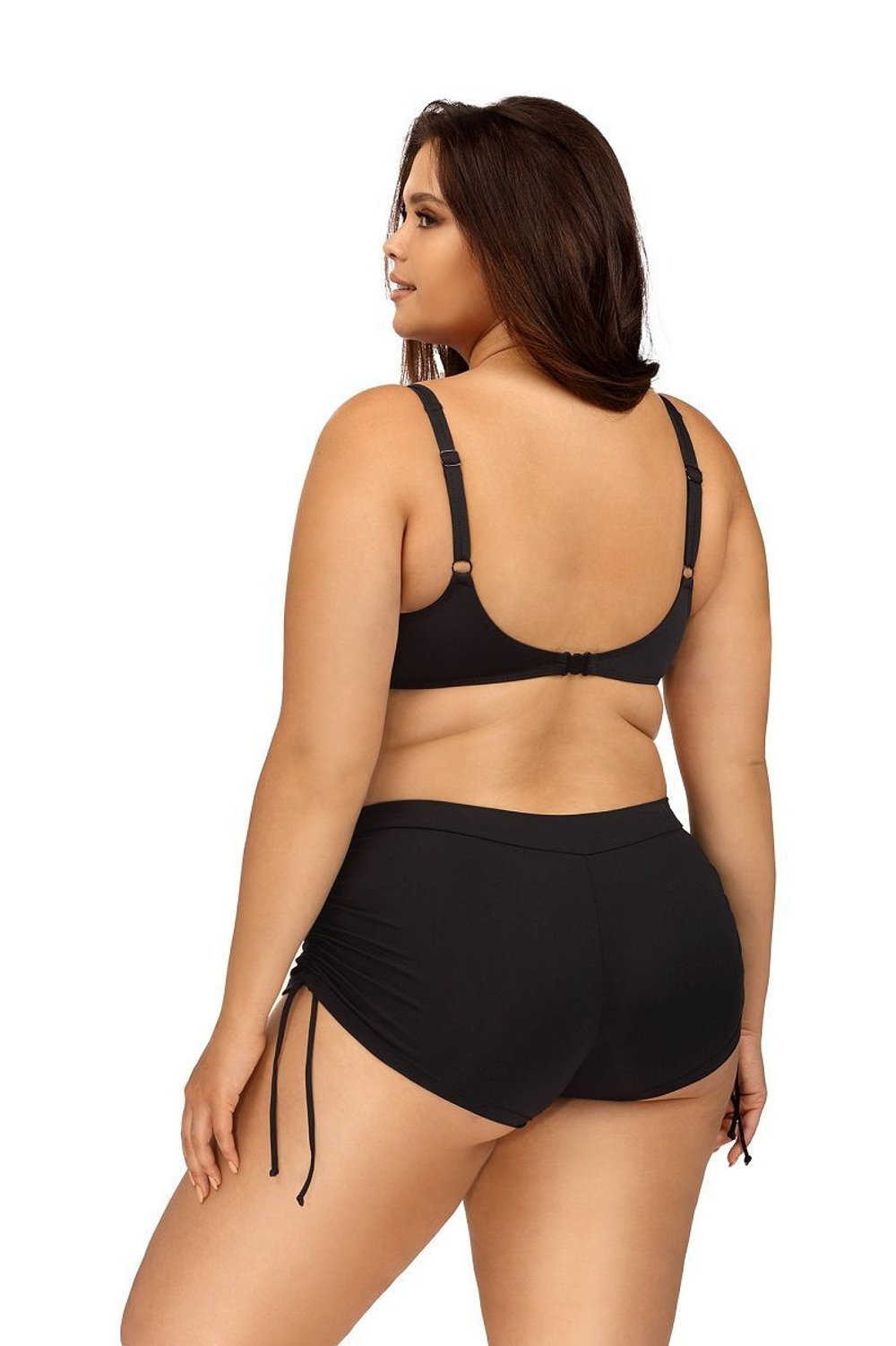 Раздельный купальник в спортивном стиле (Размер: 90C/44) (Цвет: черный)