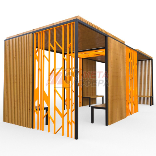 Пергола Астория со скамейками