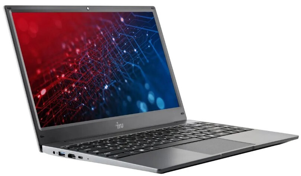 Ноутбук  iRu Калибр 14TLH 14.1 ", Core i5, 8 Гб RAM, 512 Гб SSD, Iris Xe Graphics, Серый