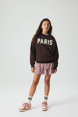 H&M Толстовка с принтом, темно-коричневый