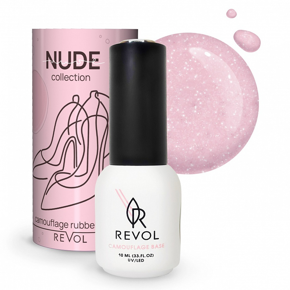 REVOL Камуфлирующая база Rubber "Nude" № 05 Fav heels, 10мл