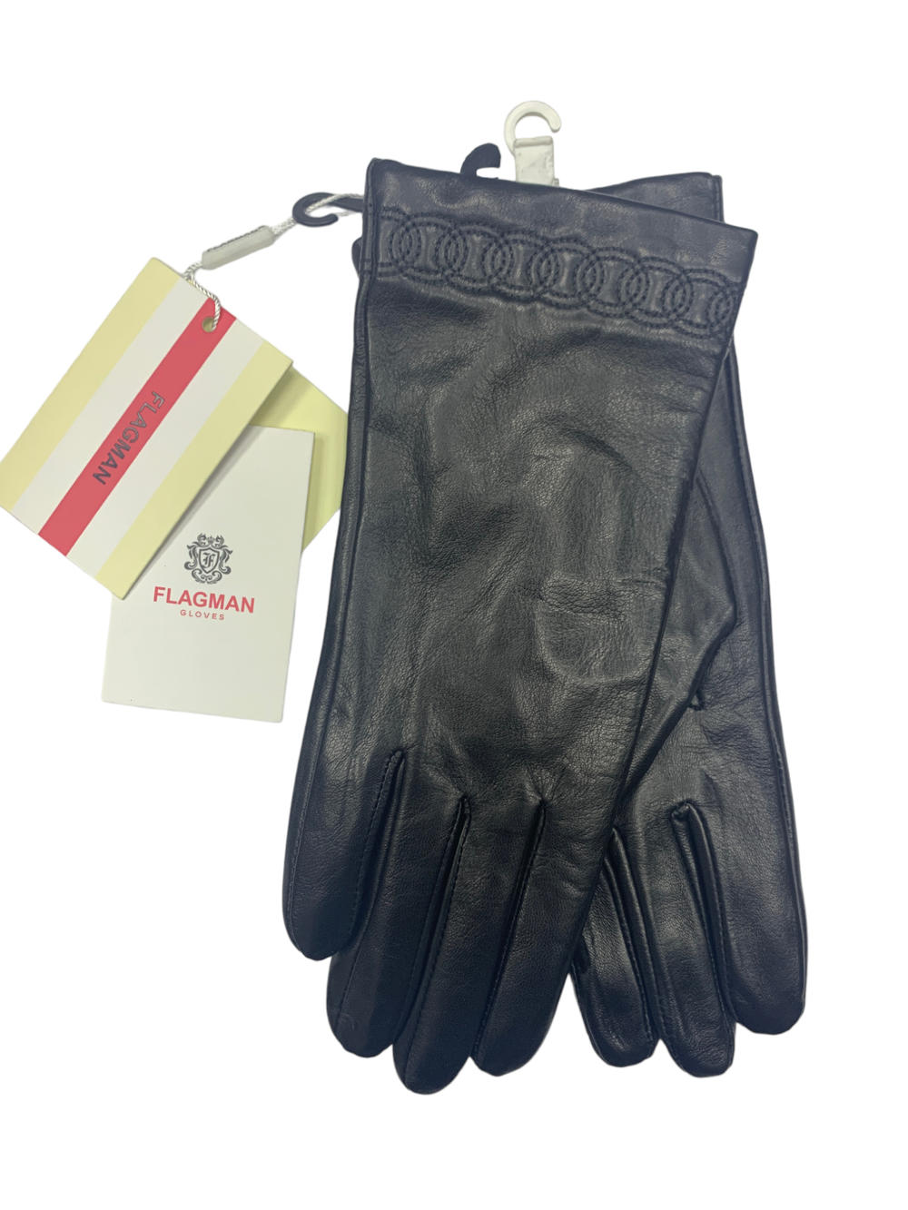 Flagman.Перчатки.Женские.Кожаные.Люкс качества. 5 шт в упаковке.