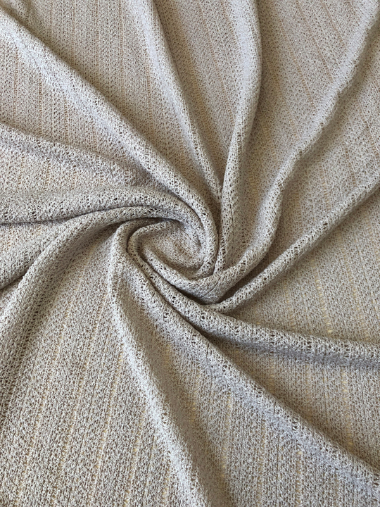 Трикотаж ажур, беж светлый, хлопок SHYA