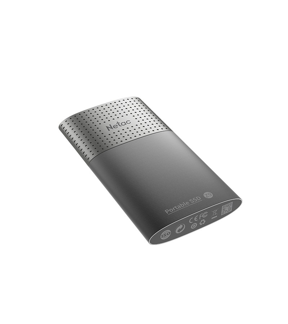 Внешний SSD диск Накопитель SSD Netac USB-C 500Gb NT01Z9-500G-32BK Z9 1.8" черный