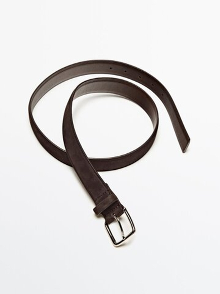 Massimo Dutti Ремень из нубука, ЖЖЕНЫЙ