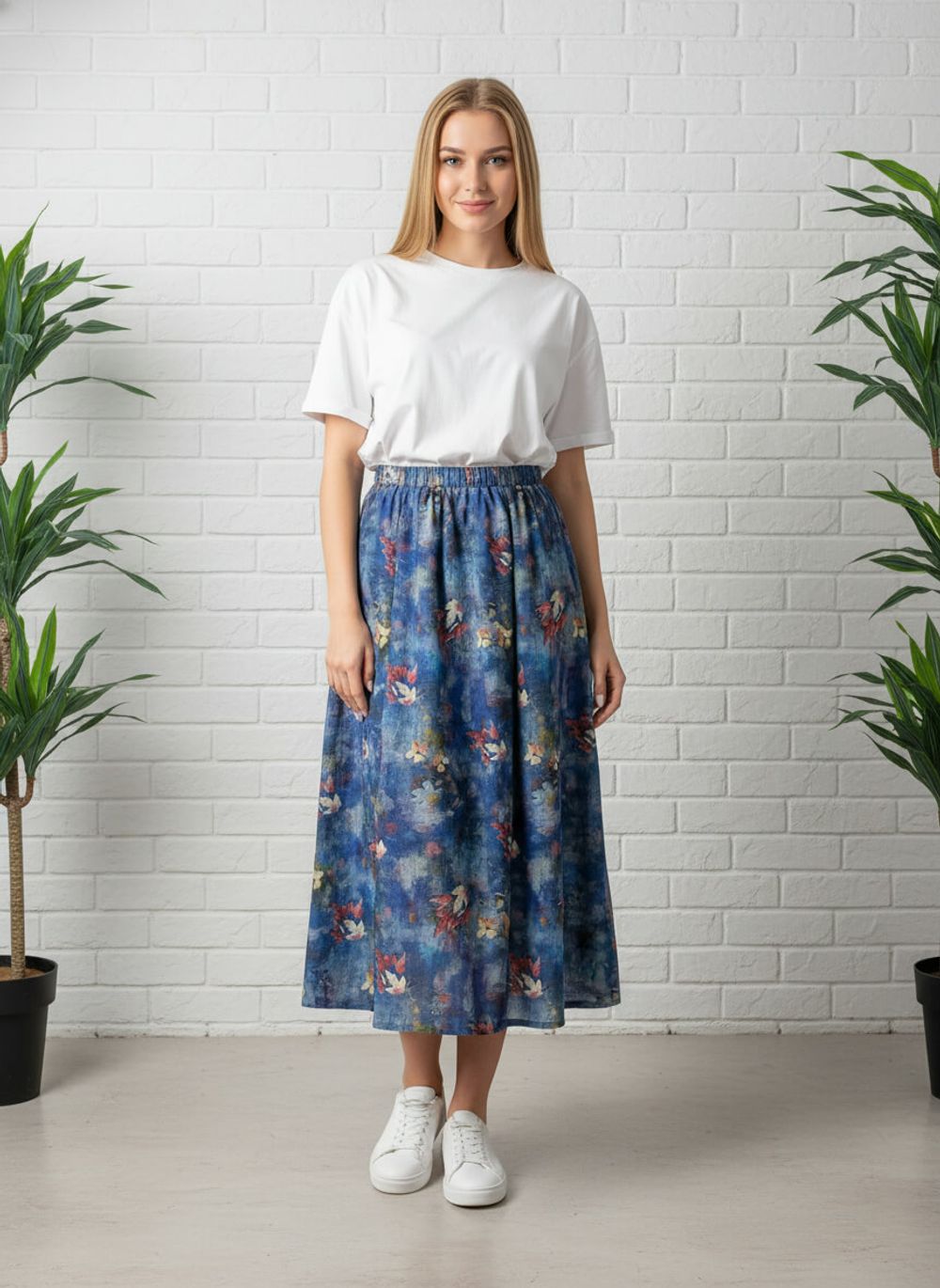 Юбка Льюис (синяя) Ю15574-10М LT Collection