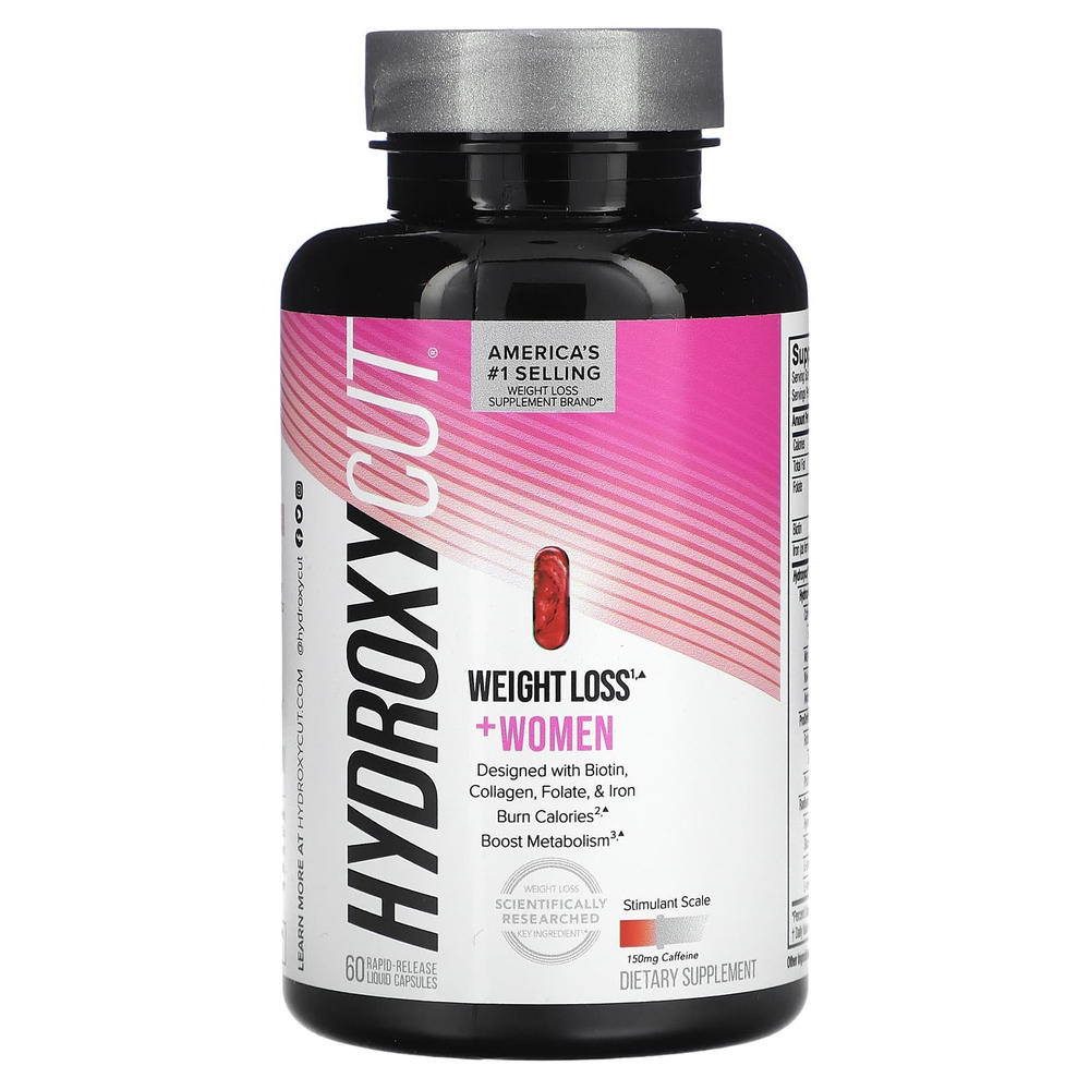 Hydroxycut, Для снижения веса для женщин, 60 жидких капсул с быстрым высвобождением