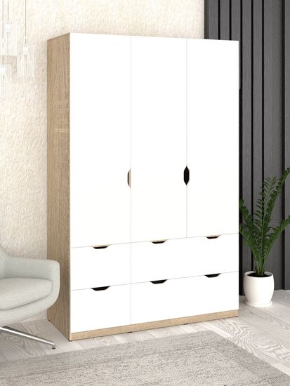 дуб сонома / белый