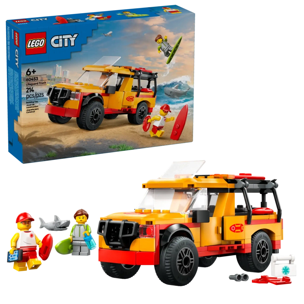 Конструктор LEGO City 60453 Пляжный спасательный грузовик для спасателей