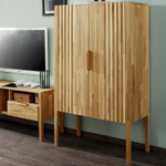 Шкаф для одежды, 90х42х150, Розенбург, буфет для кухни, из массива дуба, MAKOSA